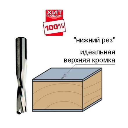 ХИТ! Фреза спиральная монолитная 8 x 22 x 70 Z2 S8 RH CMT 192.080.11