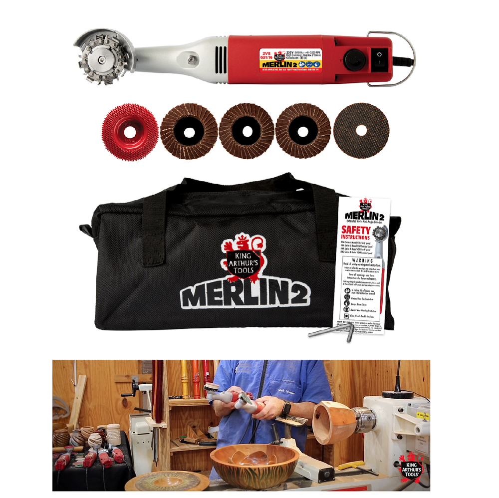Гриндер для резьбы по дереву Merlin 2 Universal Carving Set Fixed Speed KAT 10041EU М00014809