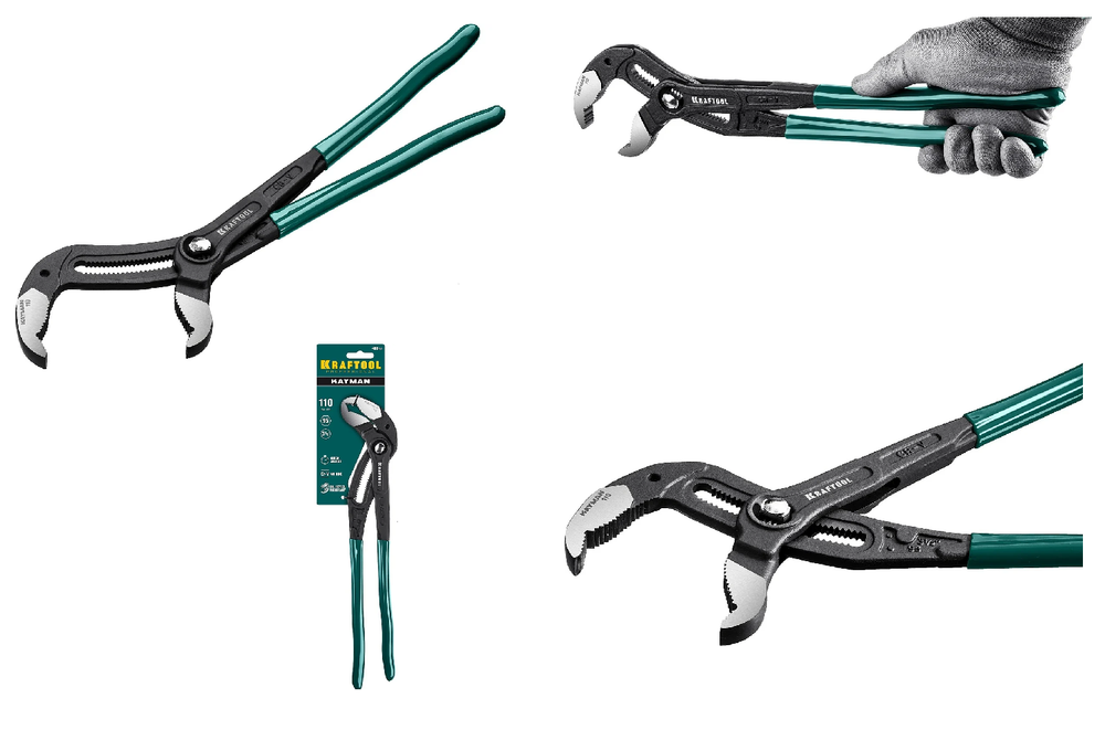 Новинка! Переставные клещи KRAFTOOL Kayman 400 мм, с быстрой регулировкой 22353-40