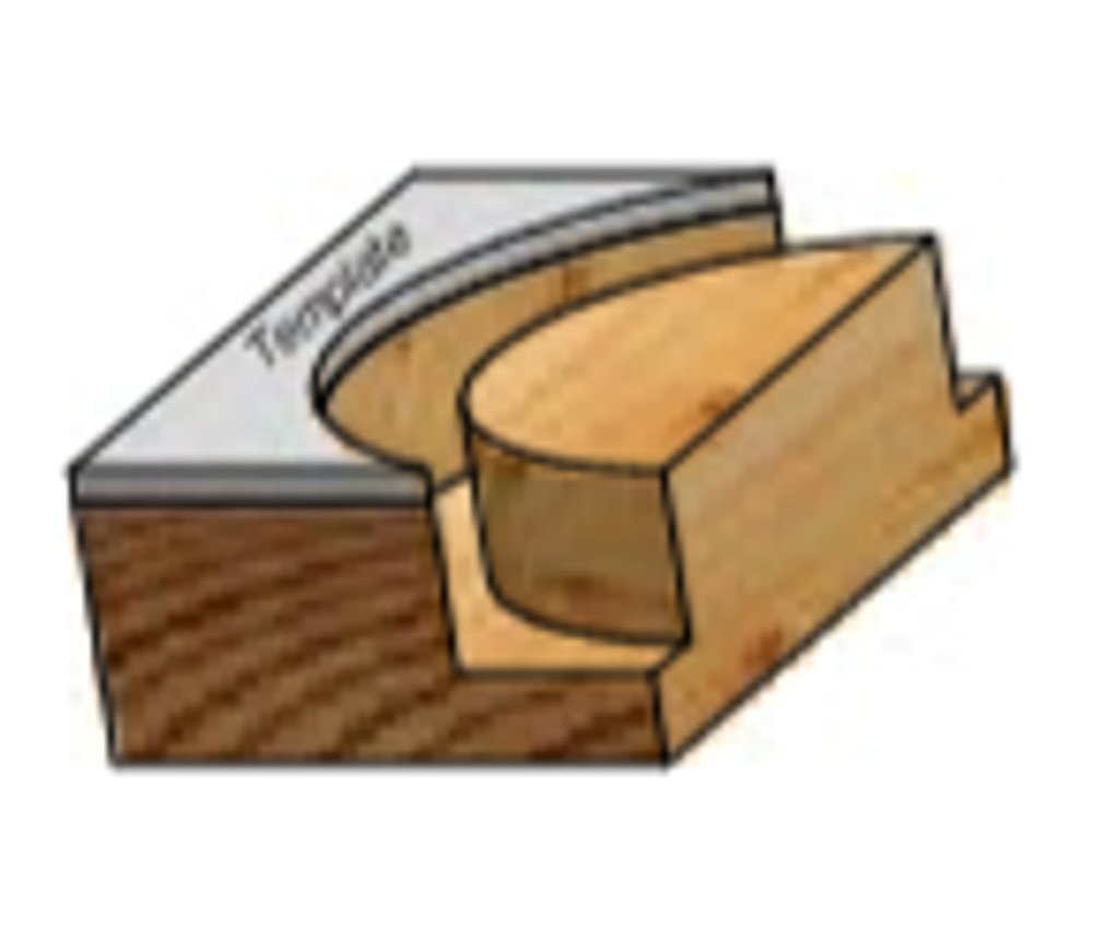 Обгонная фреза с верхним подшипником 19 x 51 x 102 x 12 WPW PF81902