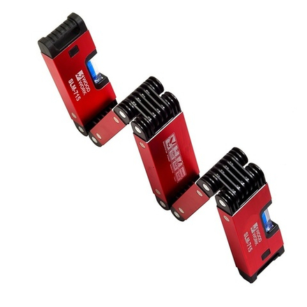 Уровень магнитный складной 5 - секционный многоугольный 45 90 180 градусов 715 мм Woodwork SLM-715