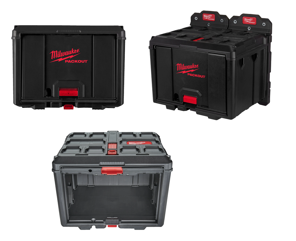 Новинка! Ящик большой XL с фронтальной крышкой Cabinet PACKOUT Milwaukee 4932480623