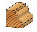 Фреза профильная кромочная с нижним подшипником 25 x 13 x 47.5 x 8 R3 W.P.W. HRJ0305