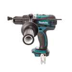 Новинка! Аккумуляторная ударная дрель - шуруповерт ударная Makita DHP 458 Z LXT 18 В, щеточный двигатель. Боковая рукоятка, ограничитель глубины, 2 биты, крепеж на пояс, Max D сверления металл 13 мм, дерево 76 мм DHP458Z