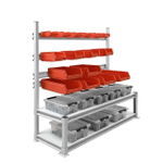 Новинка! Планка для лотков ПЛ Крепиться на задние стойки стола и регулируется по высоте 1800 х 100 Gresson ПЛ-1800