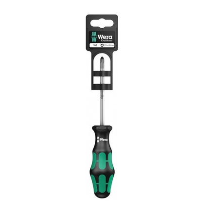 Отвертка крестовая 355 PZ SB PZ 1 x 80 мм Kraftform Plus 100056 WERA WE-100056