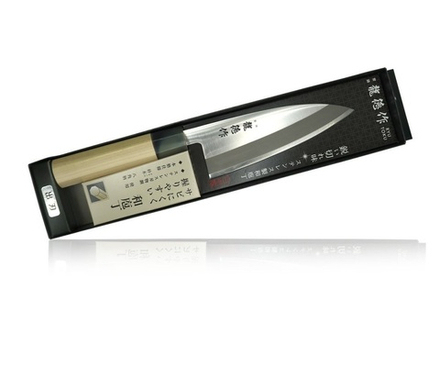 ХИТ! Нож японский Кухонный Деба Fuji Cutlery Ryutoku 150 мм нержавеющая сталь  рукоять магнолия заточка 5000 Tojiro FC-572