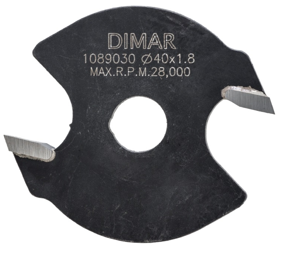 Фреза комплект соединение минишип 33 x 5,75 мм D3 9,5 хвостовик 12 мм DIMAR 1089009
