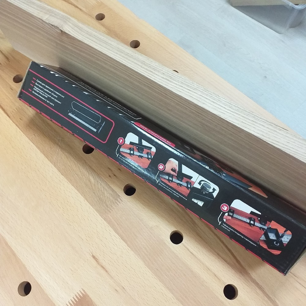 ХИТ! Кондуктор для установки мебельных ручек, шкала: дюйм / мм WOODWORK DGA-002