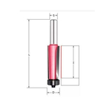 Новинка! Фреза обгонная кромочная усиленная (нижний подшипник) Z 3  D 12,7 x 38,1 x 81  S 8 PROCUT 150851P