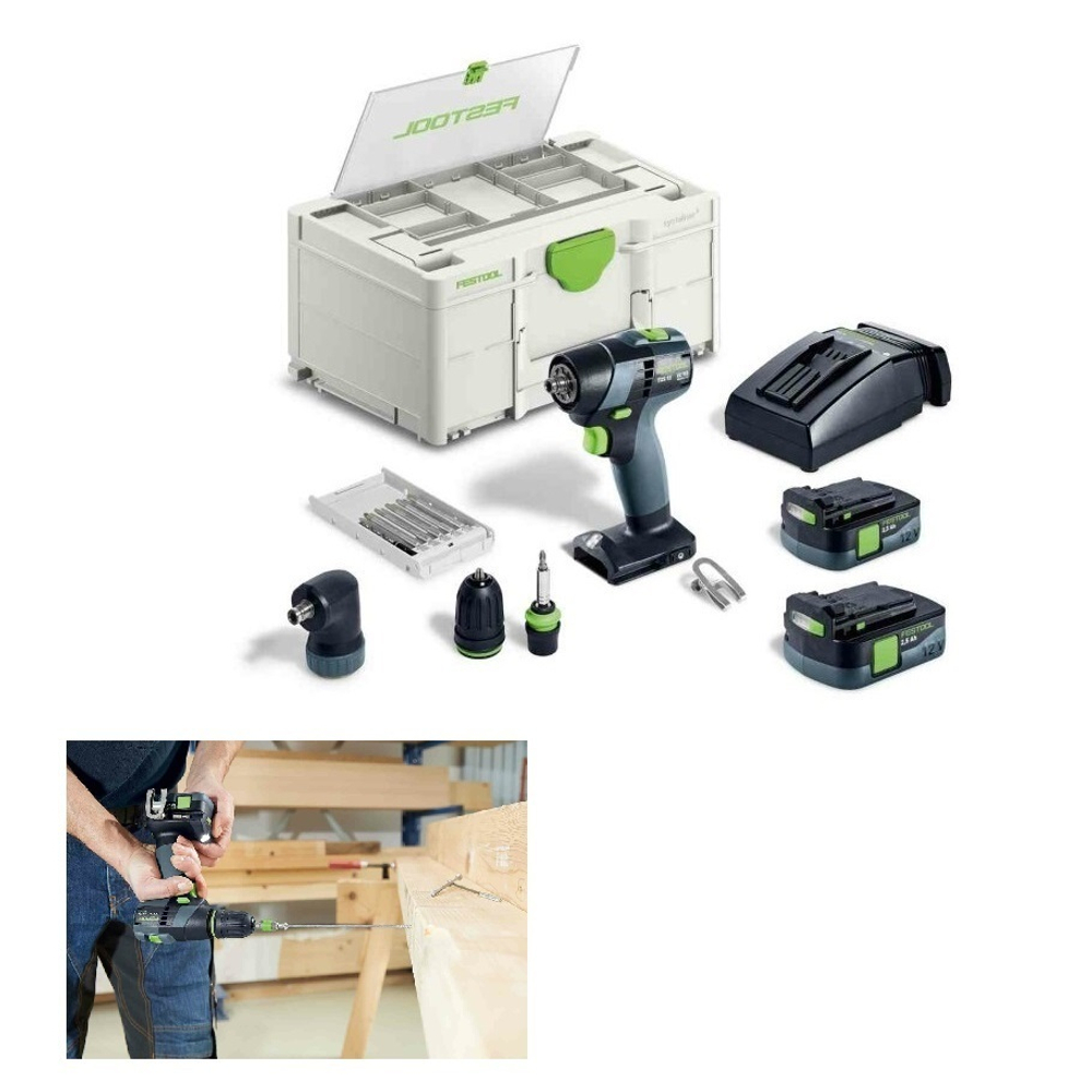 Новинка 2024! Аккумуляторная дрель - шуруповёрт TXS 12 2,5-Set FESTOOL 576874