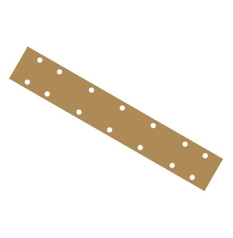 Шлифовальные полоски в количестве 100 шт GOLD B312T 70 х 420 мм на липучке 14 отверстий золотистая P 180 SUNMIGHT 17610-100