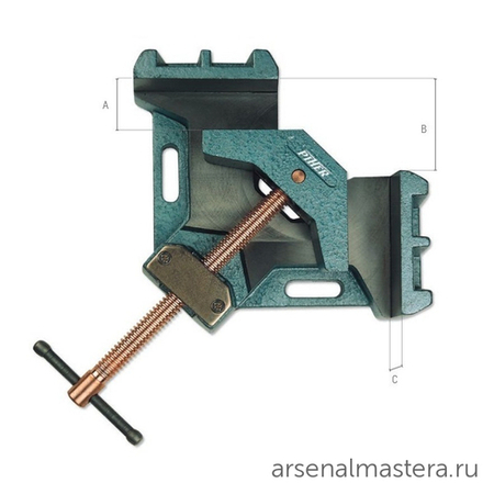 ХИТ! Тиски (зажим) силовые для угловых соединений (Струбцина угловая для сварки) A-00 Piher 29999 М00006353