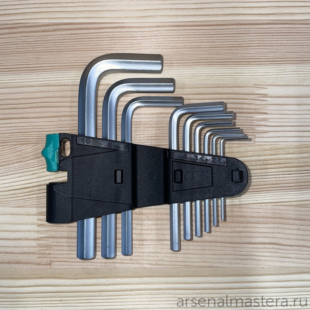 ХИТ! Набор Г- образных ключей метрических, хромированных 950/9 SM N 021406 WERA WE-021406