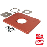 ХИТ! Пластина для установки фрезера универсальная 298 х 235 х 9,5 мм Woodwork RPW01