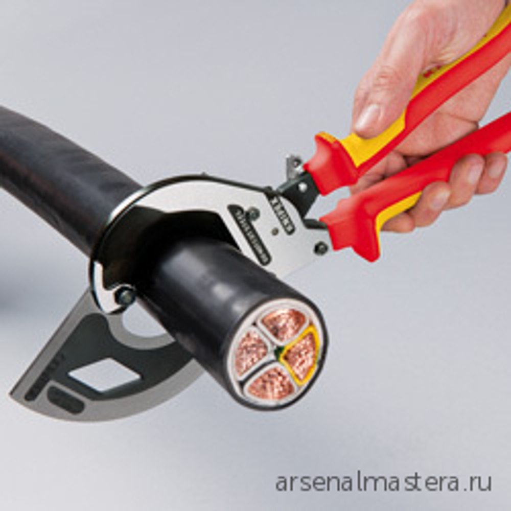 Кабелерез 320 мм с трещоткой, 60 мм (600 мм2, MCM 1200) 95 32 320 KNIPEX KN-9532320