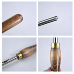 Новинка! Резец токарный длинный полукруглый с прямым скосом Crown HSS, Bowl Gouge Masterflute 13 мм, длина лезвия 255 мм, рукоять 430 мм М00005020