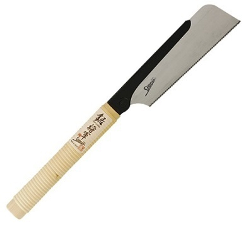ХИТ! Пила японская столярная обушковая Shogun Dozuki-Mini Saw 150 мм 18 tpi (шаг 1.4 мм) прямая деревянная рукоять (ротанг) MT MP-150 М00009199