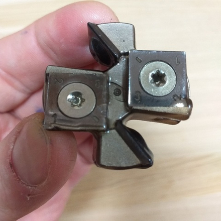 Фреза для выравнивания дна Z 2 / 2 D 38,1 x 12 x 49 S 12 со сменными ножами 12 x 12 x 1,5 Rotis PROCUT 147388876A