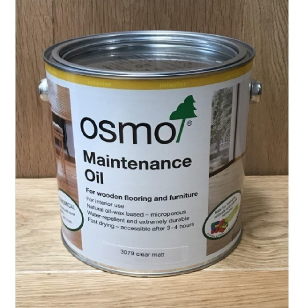 Масло для ухода за полами Osmo 3079 Бесцветное 2,5 л Pflege-Ol для внутренних работ Osmo-3079-2,5 15101041