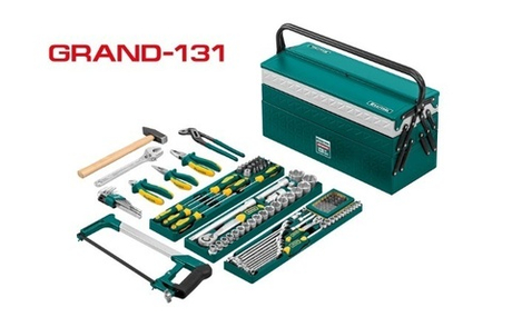 Новинка! Набор Слесарно - монтажный 131 предмета в кейсе INDUSTRIE Grand-131 KRAFTOOL 27978-H131