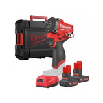 УДОБНЫЙ КОМПЛЕКТ! M12 FUEL FCIWF12G3-502X Аккумуляторный гайковерт импульсный плюс 2 аккумулятора M12 HB5 и зарядное устройство C12 C, в кейсе MILWAUKEE 4933493455