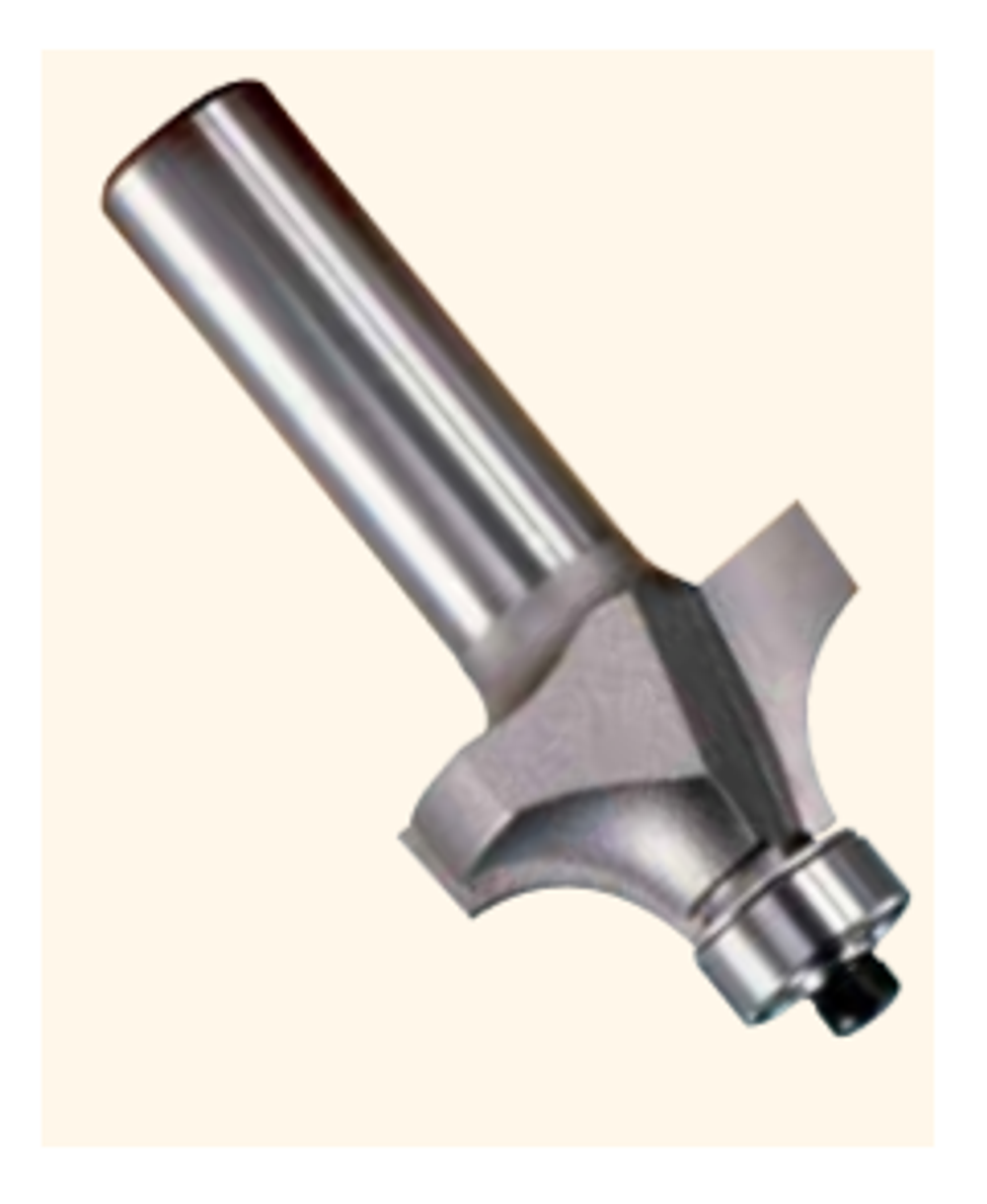 Фреза радиусная с нижним подшипником полуштап 22.2 x 11 x 62 x S12 R 4.8 WPW  RW05002