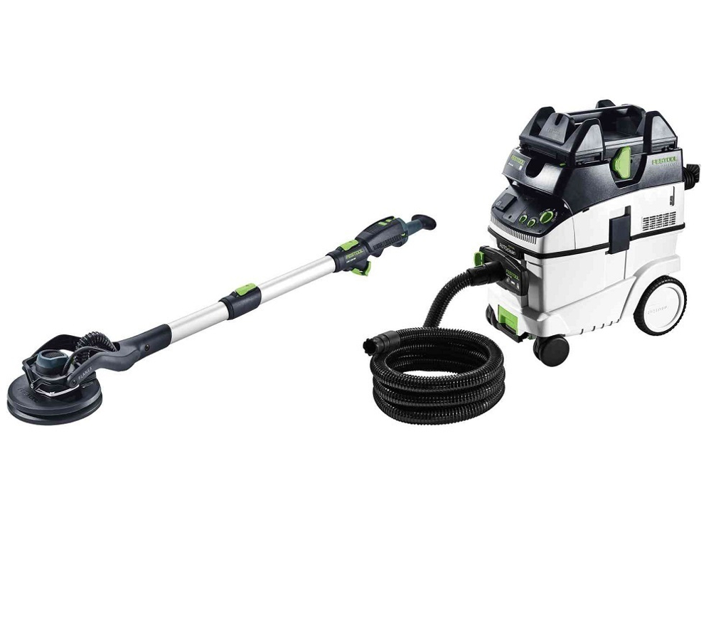 Шлифовальная машинка для стен и потолков FESTOOL PLANEX LHS 2 225/CTL 36-Set со светодиодной подсветкой, пылеудаляющий аппарат CTL 36 E AC PLANEX, в систейнере SYS3 XXL 337 576696