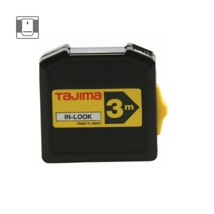 ХИТ! Японская рулетка TAJIMA IN LOCK 3 м / 13 мм с окошком INL30MY