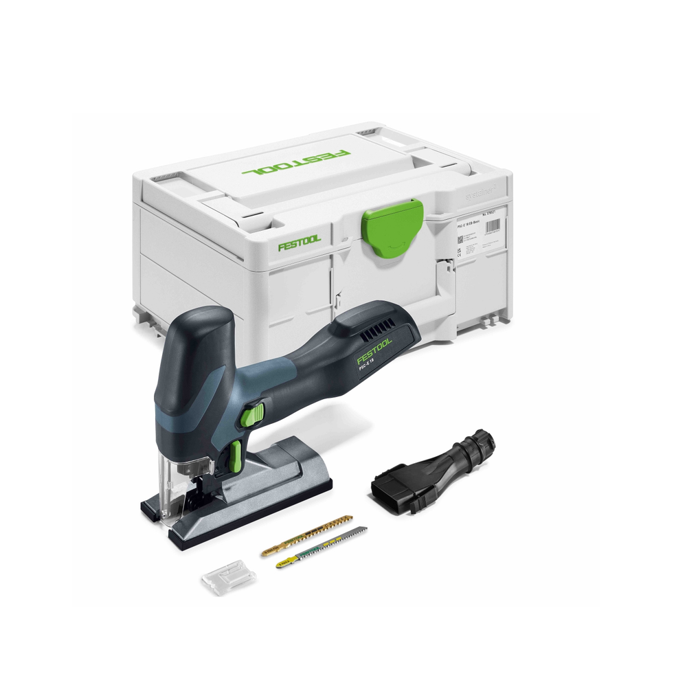 Новинка 2026! Аккумуляторный маятниковый лобзик FESTOOL PSC-E 18 EB-Basic в систейнере SYS3 M 187, глубина реза до 40 мм 578521