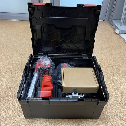 ХИТ! Аккумуляторный кромочный фрезер 18 В с двумя Аккумуляторами 5,0 А/ч, Зарядным устройством CER 18.0-EC/5.0 Set в кейсе L-BOXX FLEX 531636