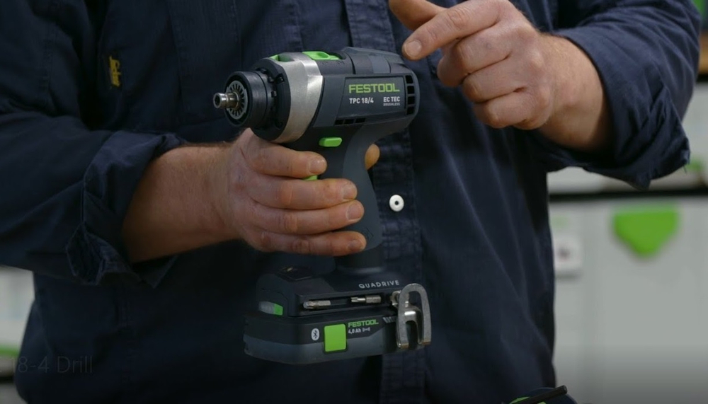 Аккумуляторная ударная дрель-шуруповёрт QUADRIVE TPC 18/4 5,0/4,0 I-Set FESTOOL 577621