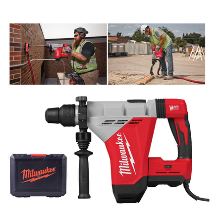 Новинка! Перфоратор сетевой сверхмощный Milwaukee SDS-MAX HACO 850 1,47 кВт в кейсе 4933498603