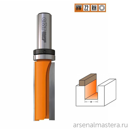 Фреза обгонная (верх. подш.) D=19x38 S=12 CMT 912.690.11B
