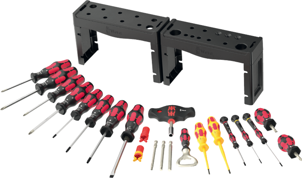 Новинка! Рождественский календарь WERA Advent 2025 16 VE 1 и Промо - набор Kraftform 28 предметов ОТВЕРТКИ + 2 подставка + открывалка, Шлиц Torx, крестообразный, прямой, шестиугольный (H) WE-136610
