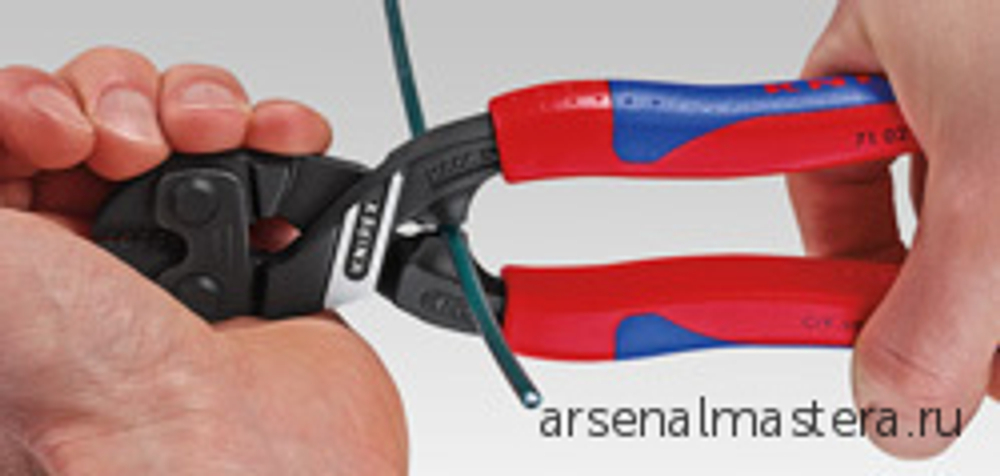 Болторез компактный 200 мм Cobolt КОБОЛТ, пружина, 2-комп ручки 71 12 200 KNIPEX KN-7112200
