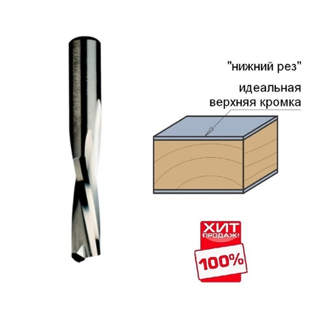 ХИТ! Фреза спиральная монолитная 3 x 12 x 60 Z2 S6 RH CMT 192.630.11