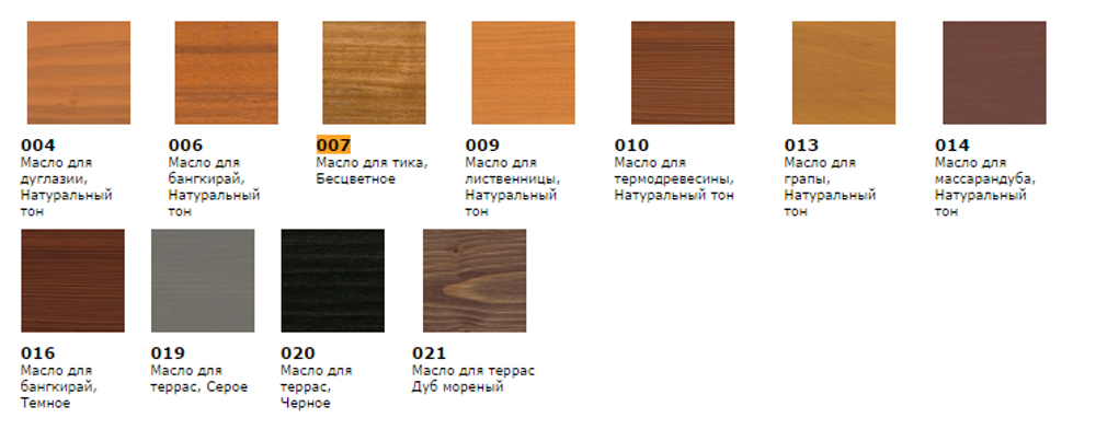 Масло для террас Osmo 021 Дуб мореный 0,75 л Terrassen-Ole для наружных работ Osmo-021-0,75 11500154
