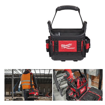 АКЦИЯ TOP-X -20! Сумка для инструмента PRO открытая 25 см, 35 карманов PACKOUT пустая MILWAUKEE 4932493622