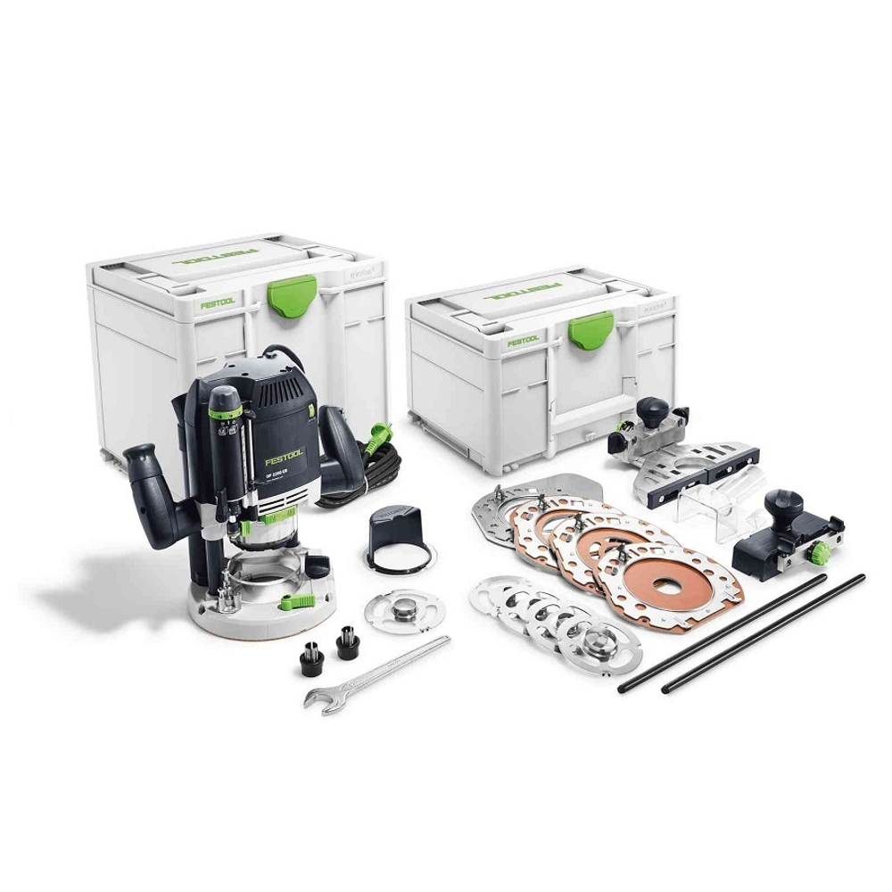 Вертикальный фрезер FESTOOL в систейнере и систейнер с оснасткой OF 2200 EB-Set 576220