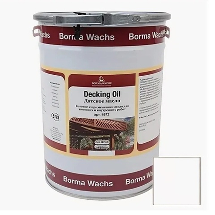 Масло датское Decking Oil 5 л для террас Бесцветное для наружных работ Borma 4972-IL