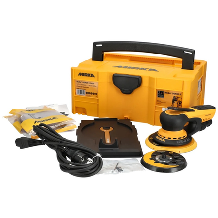 Новинка! Электрическая роторно - орбитальная шлифмашинка Mirka DEROS II 5650CV, 125 / 150 мм, орбита 5 мм в КЕЙСЕ MID5650404CA