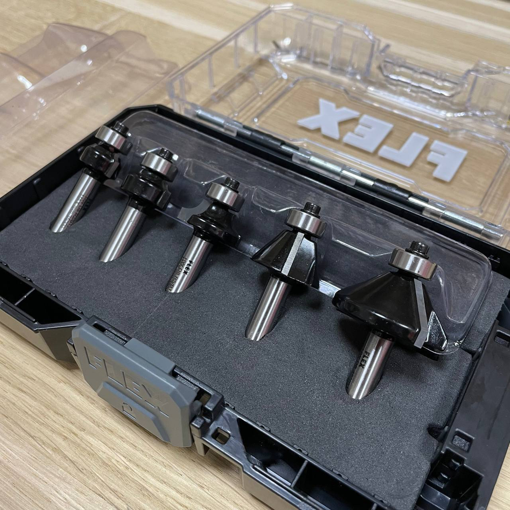 Набор кромочных фрез 5 шт в боксе CER BIT SET1 Flex 532011