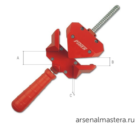 ХИТ! Тиски для угловых соединений / Струбцина угловая A-30 Piher 30003 М00005922