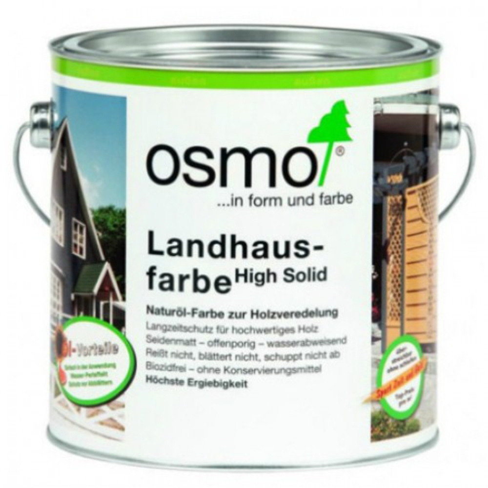 Непрозрачная краска для наружных работ Osmo 2704 серая 0,125 л Landhausfarbe Osmo-2704-0.125 11400047