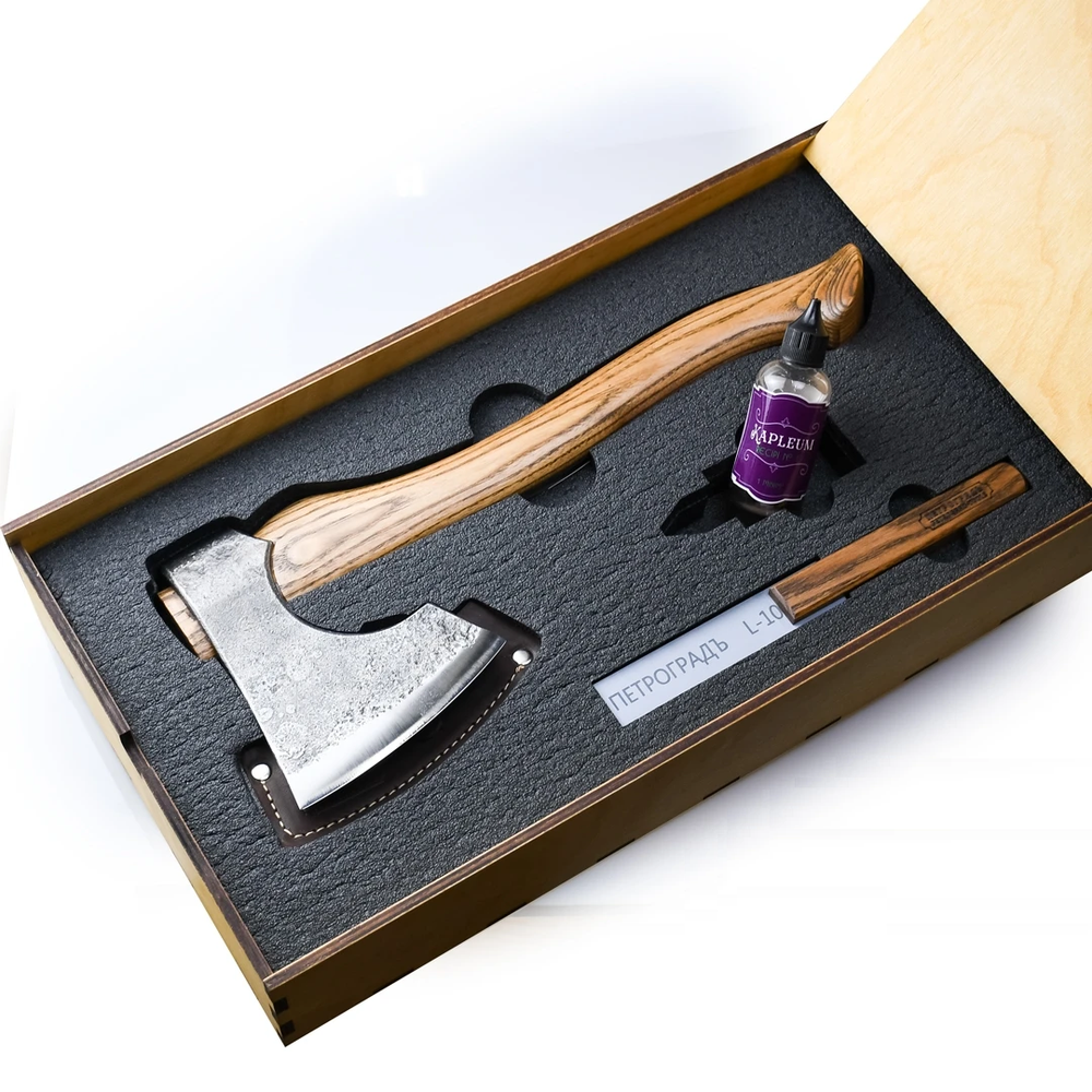 Новинка! Ящичек для инструментов ПЕТРОГРАДЪ 462 х 252 х 85 мм, для комплектации наборов с топорами Рославль 7 и пр. М00021434