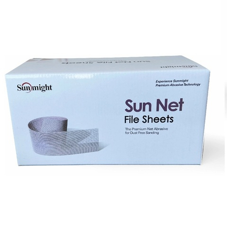 Новинка! Шлифовальные полоски 50 шт SUN NET X313T 70 х 420 мм на липучке сетка P 150 SUNMIGHT 82309-50