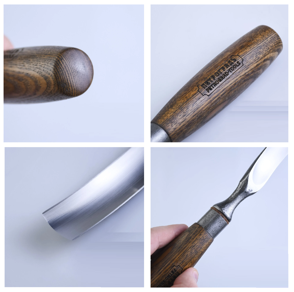 Новинка! Стамеска ПЕТРОГРАДЪ серия Вологда, полуклюкарза н6 20 мм М00014365