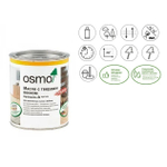 Масло экспресс с твердым воском Osmo 3340 Белое прозрачное 0,75 л Hartwachs-Ol Express с ускоренным временем высыхания от 2 - 3 часов для внутренних работ Osmo 10300293