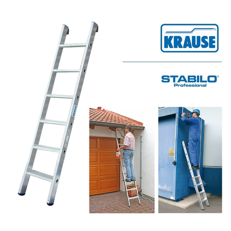 Новинка! Лестница приставная односекционная алюминиевая KRAUSE STABILO 6 ступеней 124401